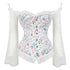 Sexy Lingerie Women Corset Bustier Top Overbust Sexy Nightclub Clothing Steampunk Gothic Lace Long Sleeves Corsets Costume - ROUTINE FASHION
